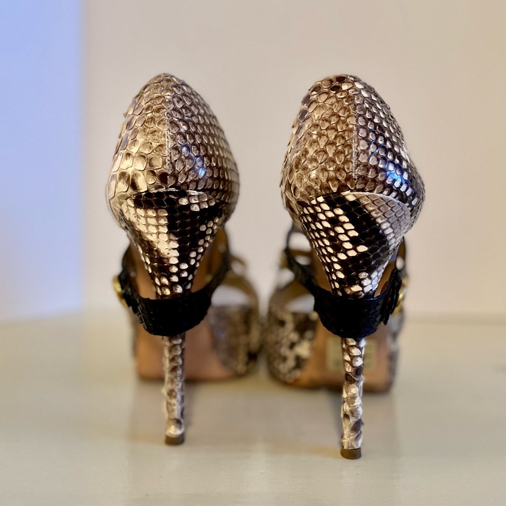 Massimo Doganna Python Heels Size 36 - image 4